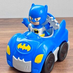 Little People DC Super Friends BATMOBIL & BATMAN Figure Car Vehicle Playset Toy